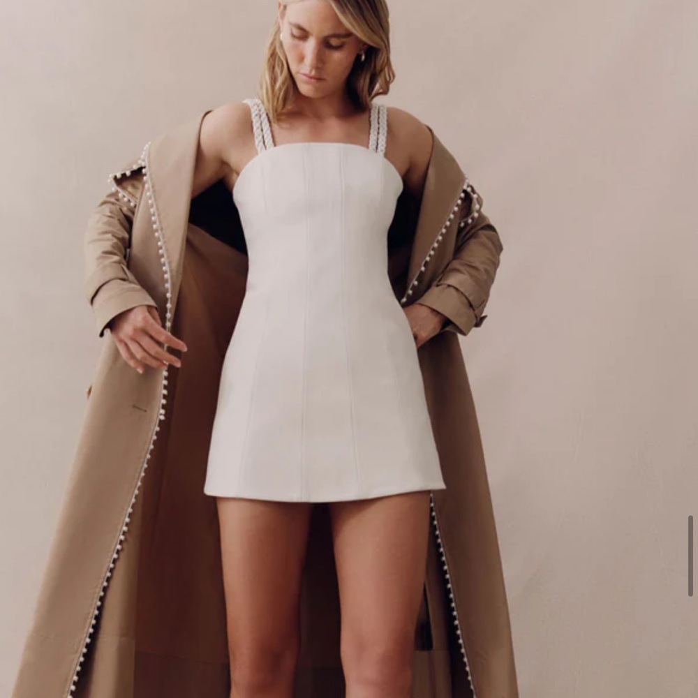 Aje osa braided mini dress